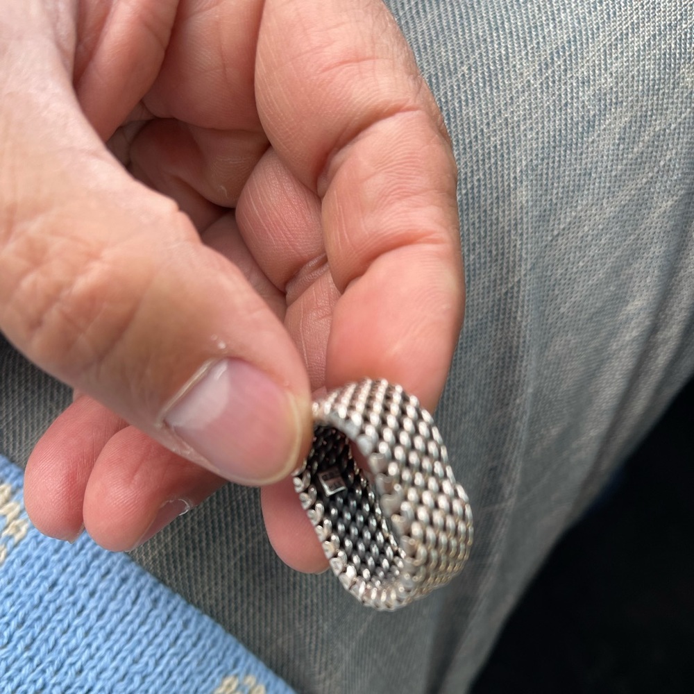 Flexible Solid Starling Silver Ring - image 2